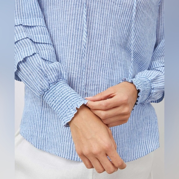 Rails Stripe Linen Caterina Top - Picture 3 of 12
